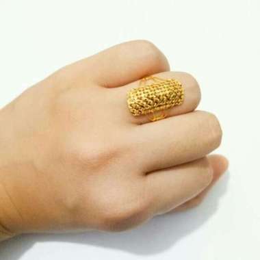 Cincin papan serut emas asli kadar 700