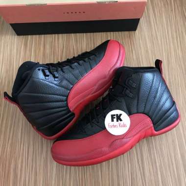 Air Jordan 12 Retro Flu Game 2016 || reverse taxi black white twist black game royal red blue bordea