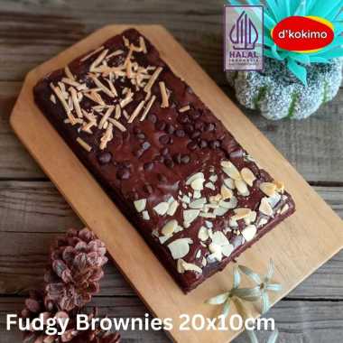 d'kokimo Fudgy Brownies 20x10 cm Almond