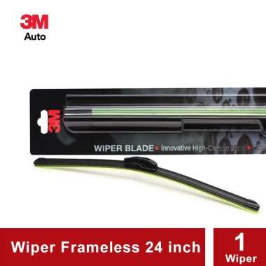 3M Wiper Frameless Mobil Ukuran 24" inch Hitam