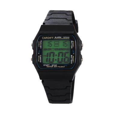 CARDIFF Sport Jam Tangan Pria [LCD C 708] Black