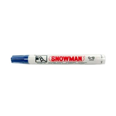 Snowman G12 Permanent Spidol Biru