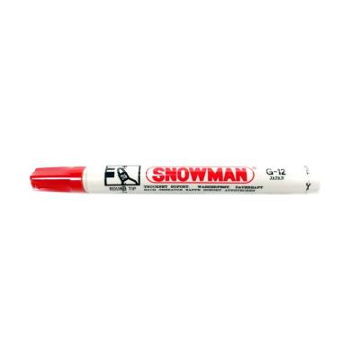 Snowman G12 Permanent Spidol Merah