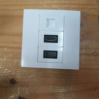 STOP KONTAK 2 HDMI 1 LAN CAT 6