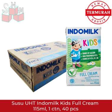 Promo Harga Indomilk Susu UHT Kids Full Cream 115 ml - Blibli
