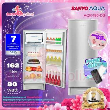 AQUA Kulkas 1 Pintu AQR-D190S / AQR-D190 S / AQRD 190