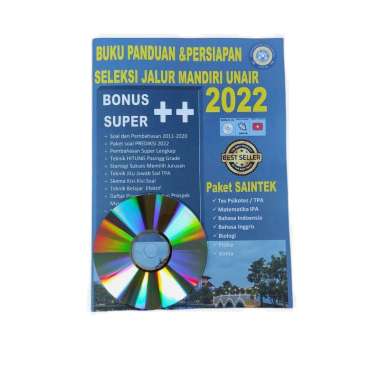 BUKU PANDUAN DAN PERSIAPAN SELEKSI JALUR MANDIRI UNAIR 2022 UNIVERSITAS AIRLANGGA BUKU SAJA