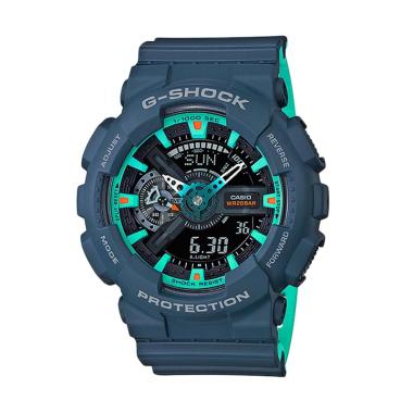 CASIO G-Shock Special Color Models Analog Digital Watch Jam Tangan Pria [GA-110CC-2ADR] Blue