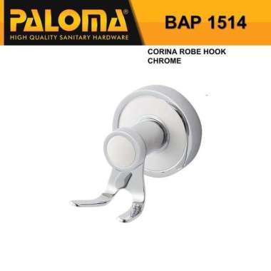 Kapstok Gantungan Baju Handuk Paloma BAP 1514 - 2 Kait Kapstok Kamar Mandi Kapstok Baju Murah Berkua