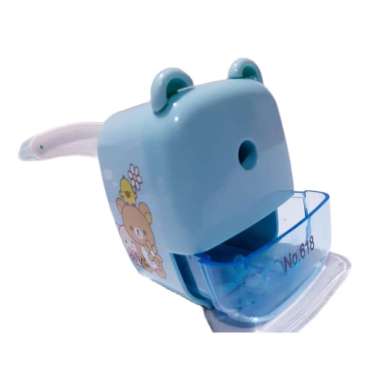 SERUTAN PENCIL MEJA MINI / RAUTAN PENCIL / PENCIL SHARPENER UNIK & LUCU MODEL 618 RILAKUMA BIRU