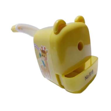 SERUTAN PENCIL MEJA MINI / RAUTAN PENCIL / PENCIL SHARPENER UNIK & LUCU MODEL 618 JERAPAH KUNING