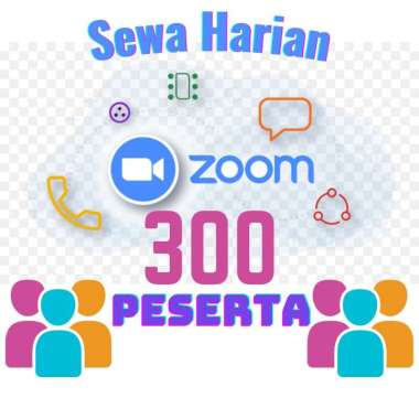 Sewa Zoom Meeting Pro Harian 300 Peserta 3 Jam