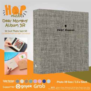 Album Foto 3R Dear Moment untuk 50 Slot Photo Album (Size 3 x 5 inch) GREY