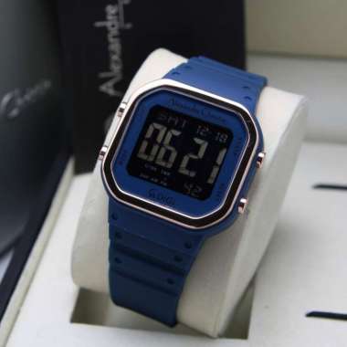 JAM TANGAN DIGITAL ALEXANDRE CHRISTIE 9347 AC9347 WANITA ORIGINAL ORI BLUE