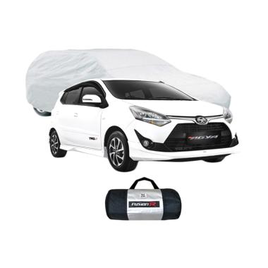 FUSION R Sarung Mobil Toyota Agya / Daihatsu Ayla Putih WATERPROOF Tasla Korean Import [ Cover Mobil