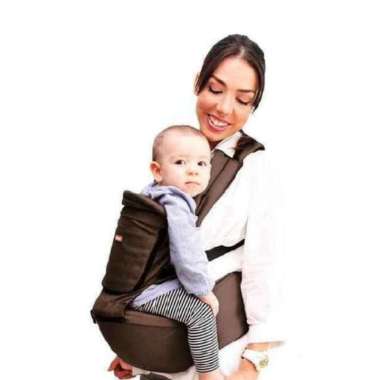 Kiddy Hiprest Baby Carrier 2in1 - Gendongan Bayi Coklat