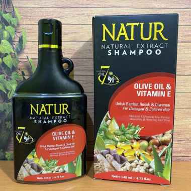Natur Shampoo - Natur Natural Extract Shampoo Olive Oil - 140ml