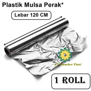 Plastik Mulsa Perak 120 Cm Mulsa Grenjeng