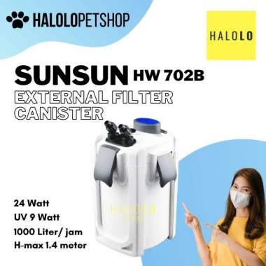 Filter Aquarium Canister UV Aquascape External Filter SUNSUN HW 702B Filter Eksternal