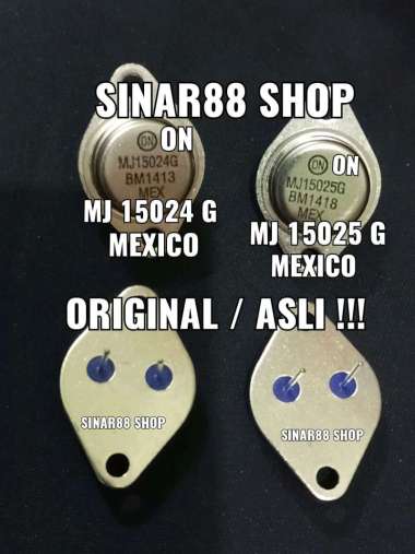 TR TRANSISTOR JENGKOL MJ15024/15025 MJ 15024 15025 MEXICO ORIGINAL ASLI