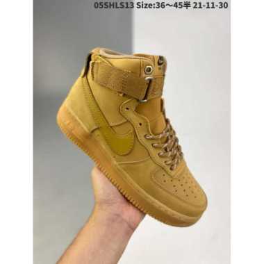tan suede high top air force ones