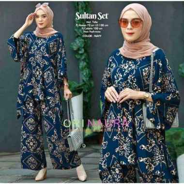 Aminah Set Jumbo  One Set Jumbo Waka Waka Setelan Wanita Rayon Premium  Set Celana Panjang Kekinian 