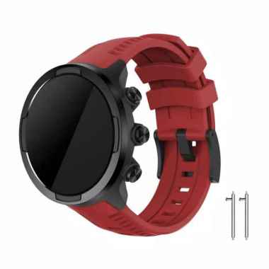 STRAP BAND TALI JAM SUUNTO 9 Silicone DARK RED