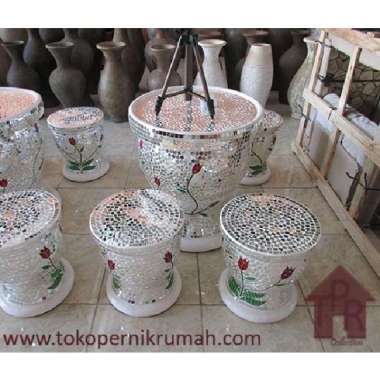 Meja Teras Keramik Custom