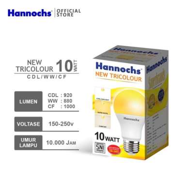 LAMPU LED HANNOCHS NEW TRICOLOUR 10 WATT / 3 WARNA