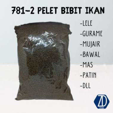 781-2 Pakan Ikan 1 Kg Pakan Makanan Ikan Lele Mujaer Gurame Bawal Mas