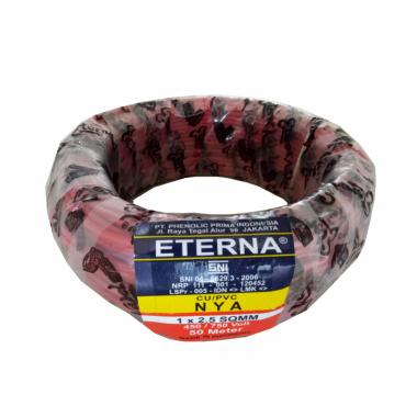 Eterna NYA Kabel Listrik - Merah [1 x 2.5/ 50 M]