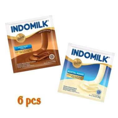 Indomilk Susu Kental Manis Isi 6 Sachet Vanila