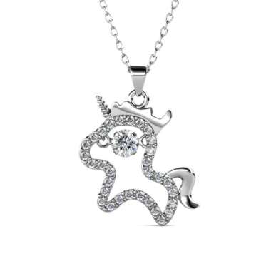 12 Dancing Zodiac Pendant - Kalung Crystal by Her Jewellery HORSE