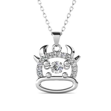 12 Dancing Zodiac Pendant - Kalung Crystal by Her Jewellery OX