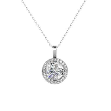 Mon Seul Pendant - Kalung Moissanite Diamond by Her Jewellery GRA