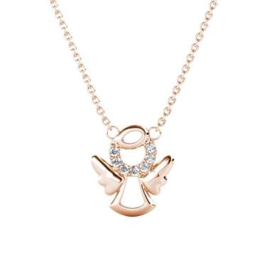 Little Angel Pendant - Kalung Crystal by Her Jewellery Rose Gold