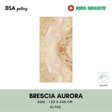 NIRO GRANITE 120X240 BIG SLAB BRESCIA AURORA / GRANIT DINDING LANTAI