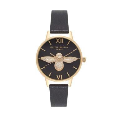 Olivia Burton OB16AM Analog Jam Tangan Wanita BLACK