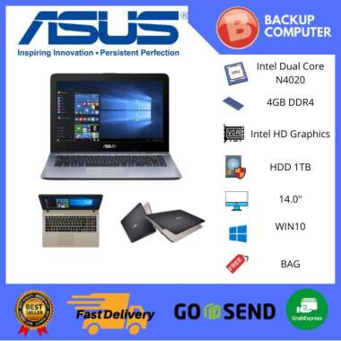 ASUS X441MA GA032T N4020 4GB 1TB W10 14.0 DVD