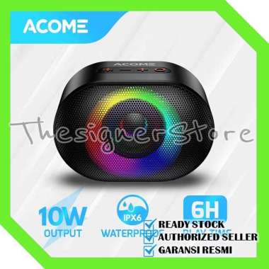 ACOME A10 Speaker Bluetooth 5.0 TWS 10W IPX6 Waterproof RGB Garansi Resmi 1 Tahun