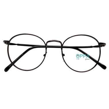 Oppa Glasses OPPA OP02 BW Korea Frame Bulat Kacamata Unisex - Brown