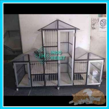Kandang Kucing 3 Kamar Alumunium Unik Kekinian Keren