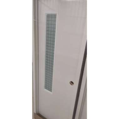 pintu kamar mandi pvc kaca es handle bulat stainless premium