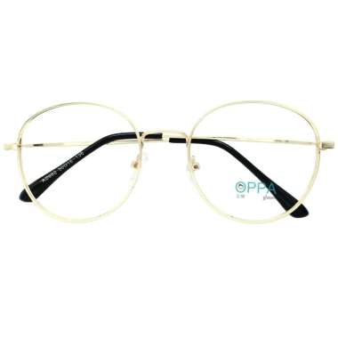 Oppa Glasses OPPA OP39 GD Bulat Minus Gaya Frame Kacamata Unisex - Gold