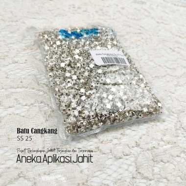 1.440 BIJI DIAMOND CANGKANG / BATU CANGKANG / PAYET CANGKANG PUTIH SS25