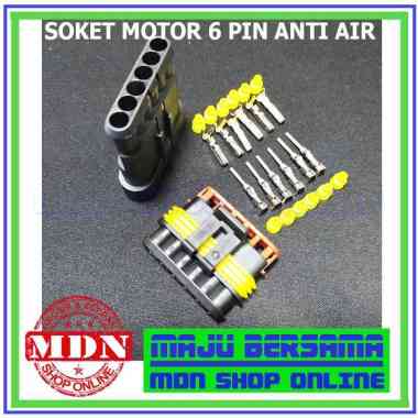 Soket Motor 6 Pin Anti Air - Soket Mobil 6 Pin Jual Per 1Set