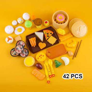 OEM SK-M137 Mainan Dimsum Anak / Mainan Anak Perempuan Masak Masakan Dim Sum Set Bakpao Siomay ISI 4