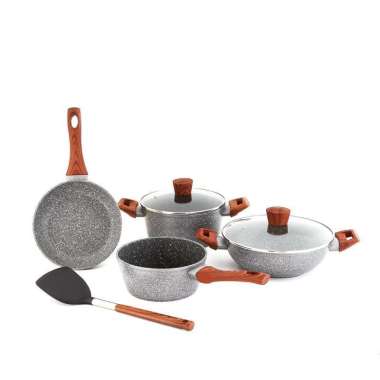 Cypruz Marble Cookware Set of 7 pcs