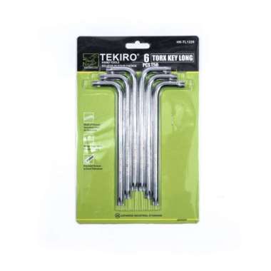 TEKIRO SET KUNCI L BINTANG T 40 PANJANG 6 PCS /KUNCI L BINTANG / TOOLS Silver