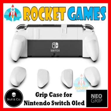 Rocket Games - Skull & Co. NeoGrip Case Nintendo Switch Oled Casing Switch NeoGrip WHITE
